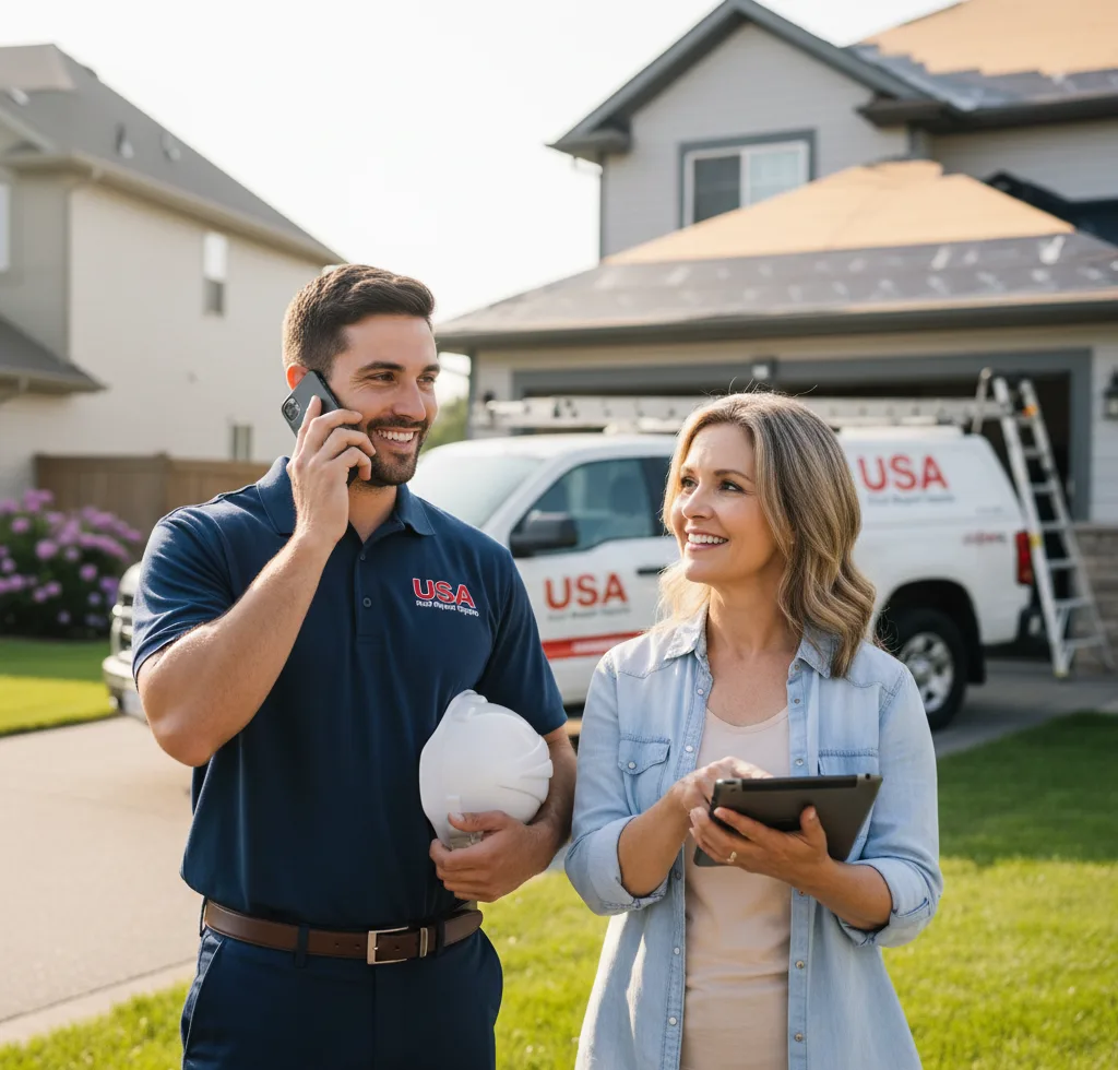USA Roof Repair Experts customer support in Blythe
